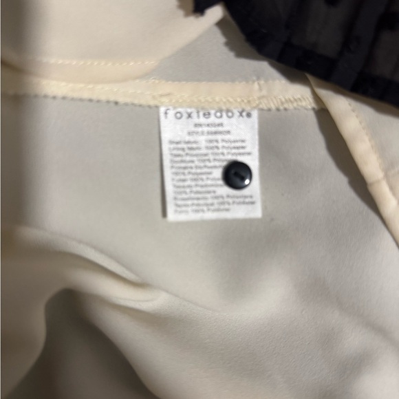 Anthropologie Foxiedox Mini Dress Maisie Black Tiered Goth Lace Crochet  Small - Picture 7 of 7